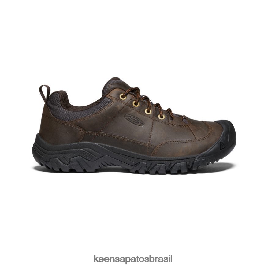 KEEN calçados J8VDXX252 terra escura/cobertura morta sapato oxford largo targhee iii homens