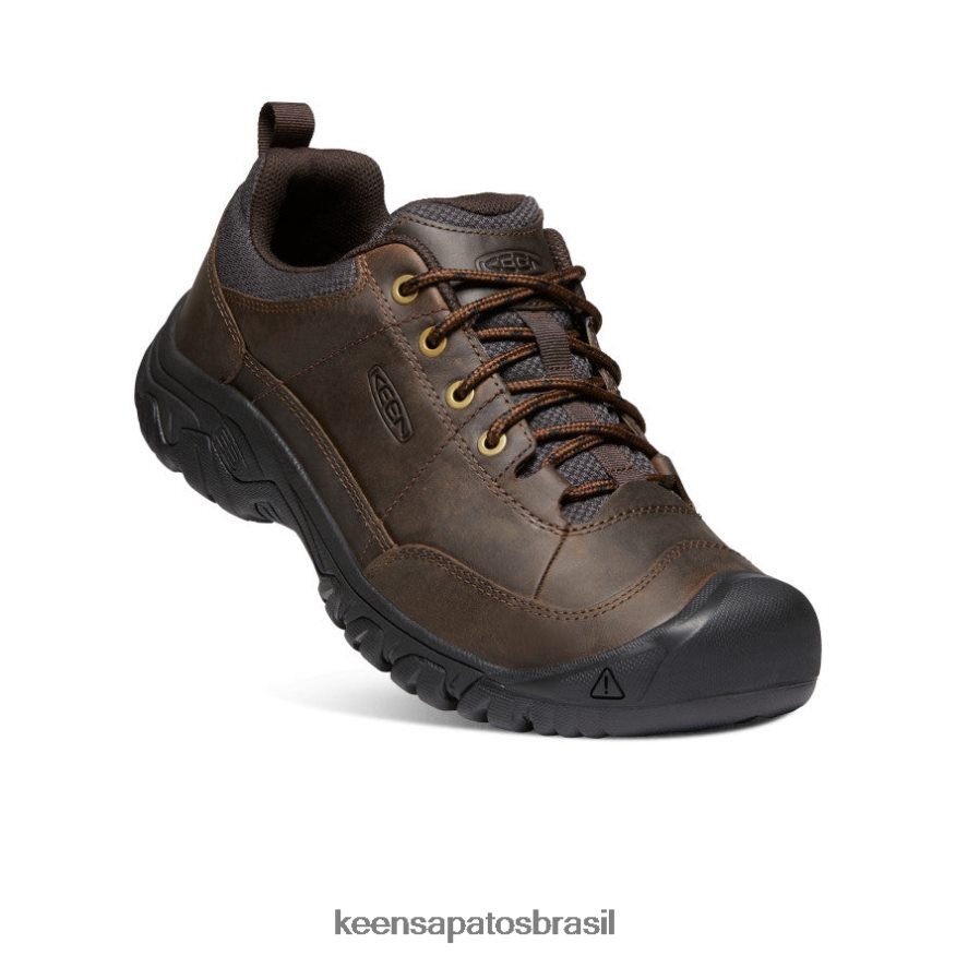 KEEN calçados J8VDXX252 terra escura/cobertura morta sapato oxford largo targhee iii homens