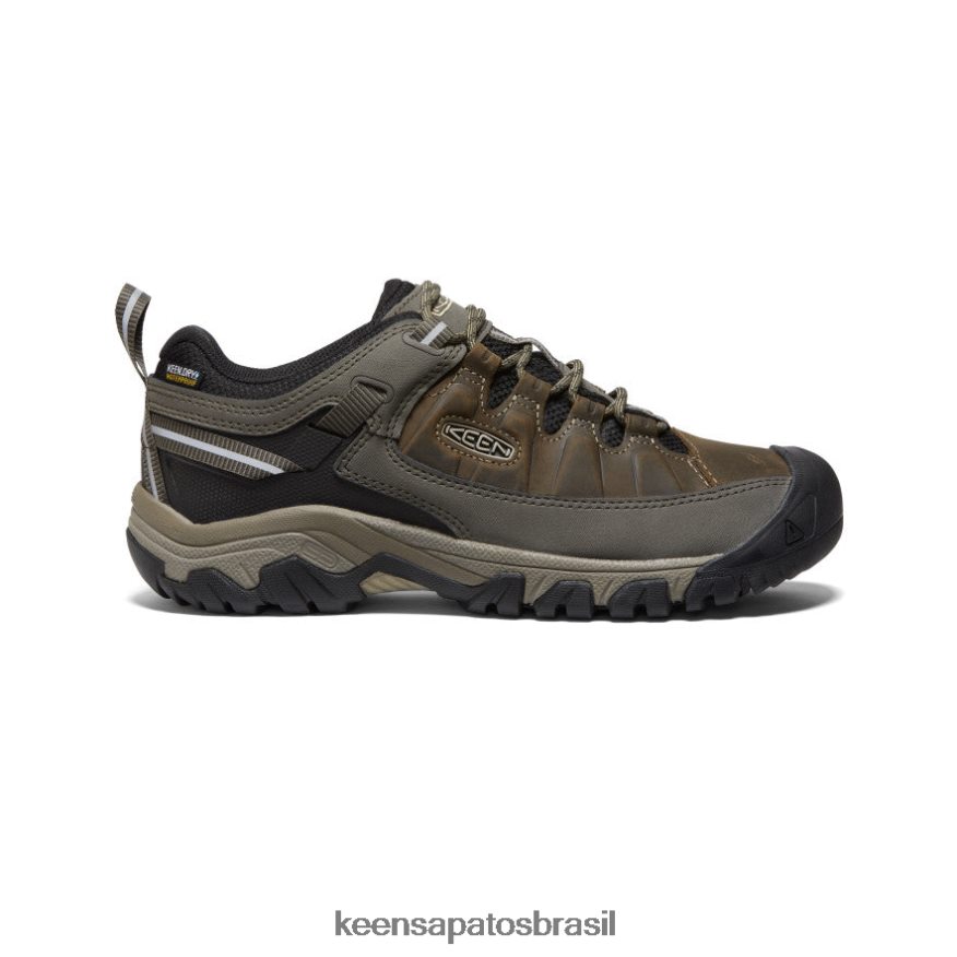KEEN calçados J8VDXX328 corda elástica/preta targhee iii impermeável largo homens