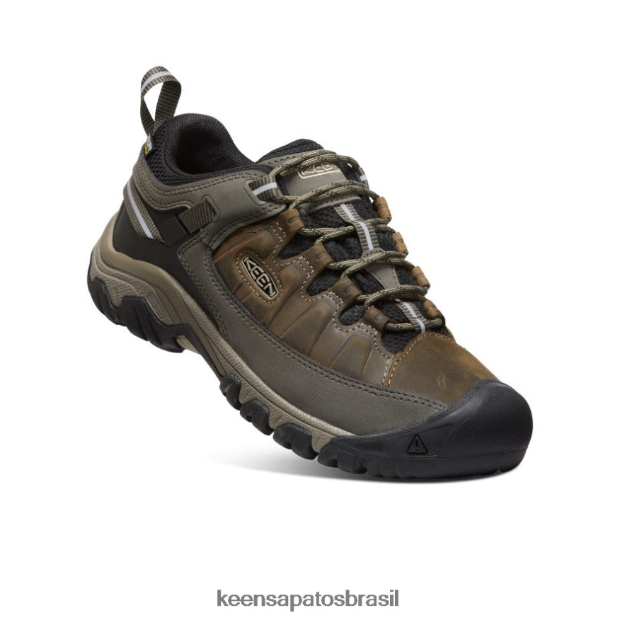 KEEN calçados J8VDXX328 corda elástica/preta targhee iii impermeável largo homens