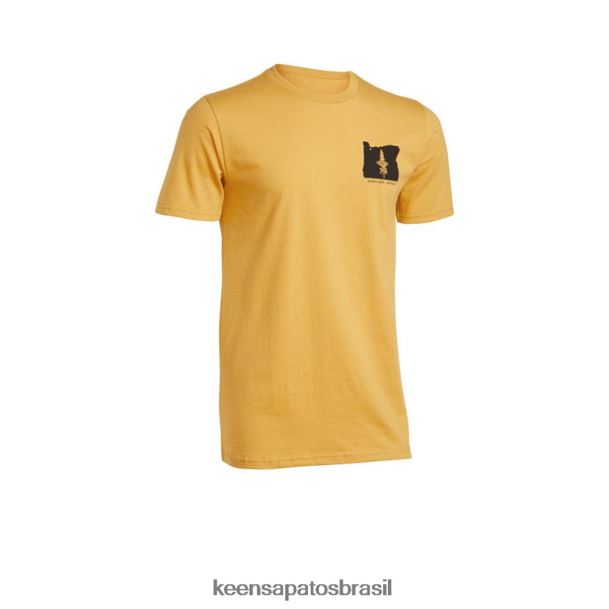 KEEN roupas J8VDXX313 mel ouro camiseta pnw homens