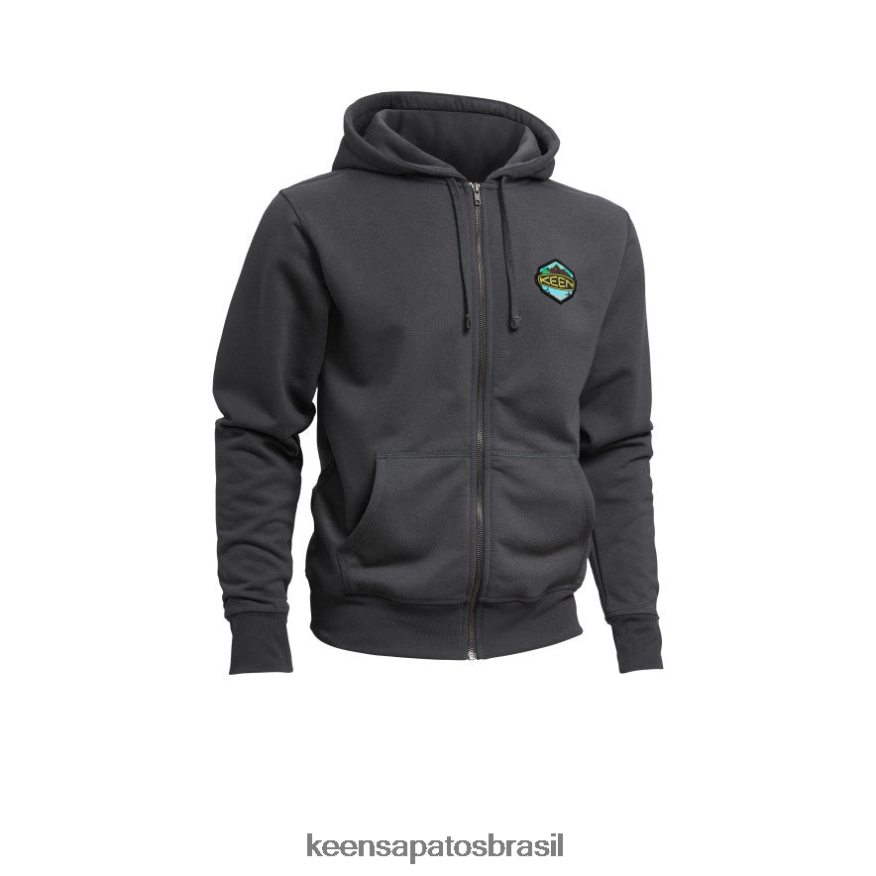 KEEN roupas J8VDXX350 preto moletom com crachá homens