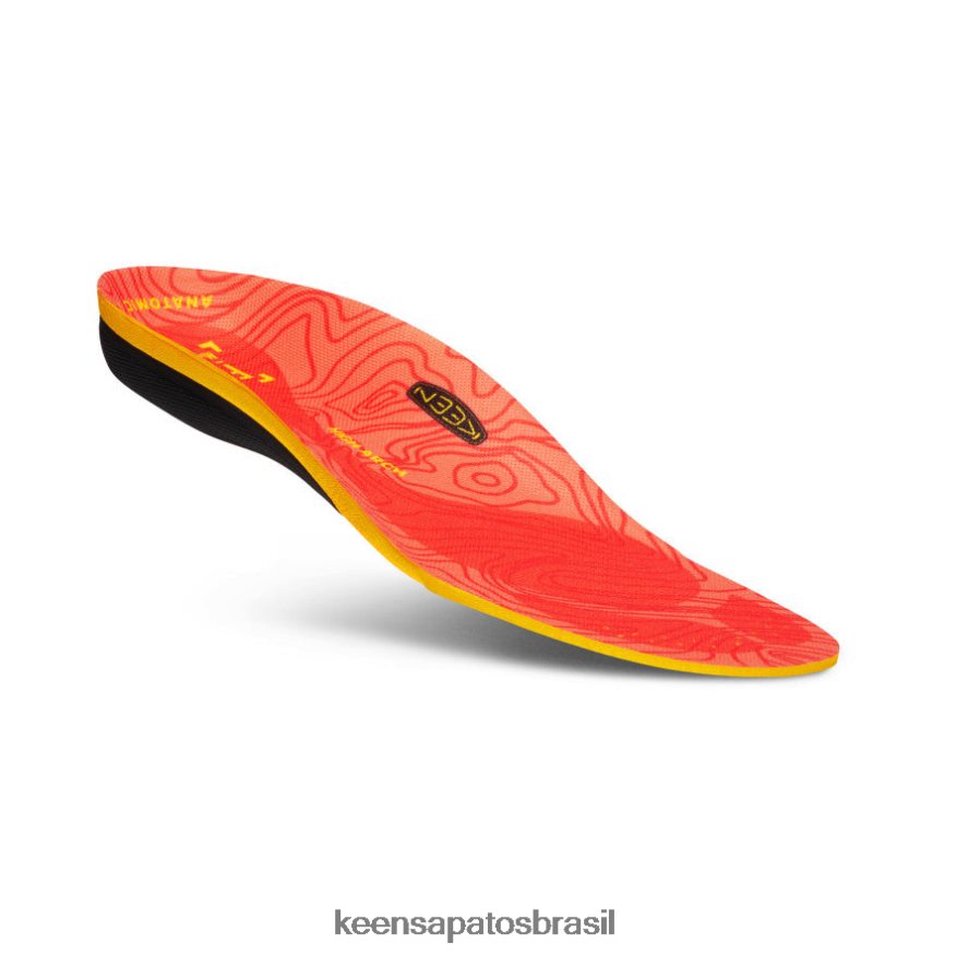 KEEN acessórios J8VDXX659 vermelho palmilha de arco alto k-30 para exterior mulheres