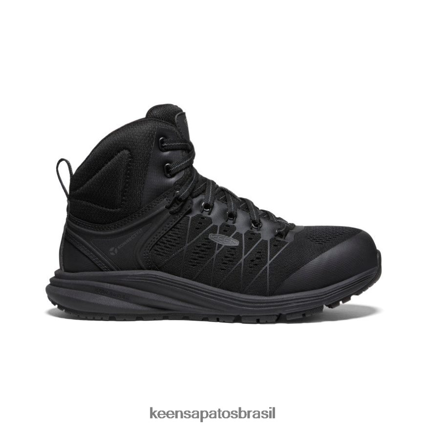 KEEN calçados J8VDXX452 Corvo Preto vista energy mid int met (biqueira de fibra de carbono) mulheres