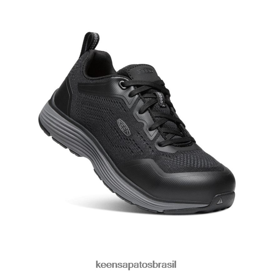 KEEN calçados J8VDXX458 cinza aço/preto sparta 2 (biqueira de alumínio) mulheres