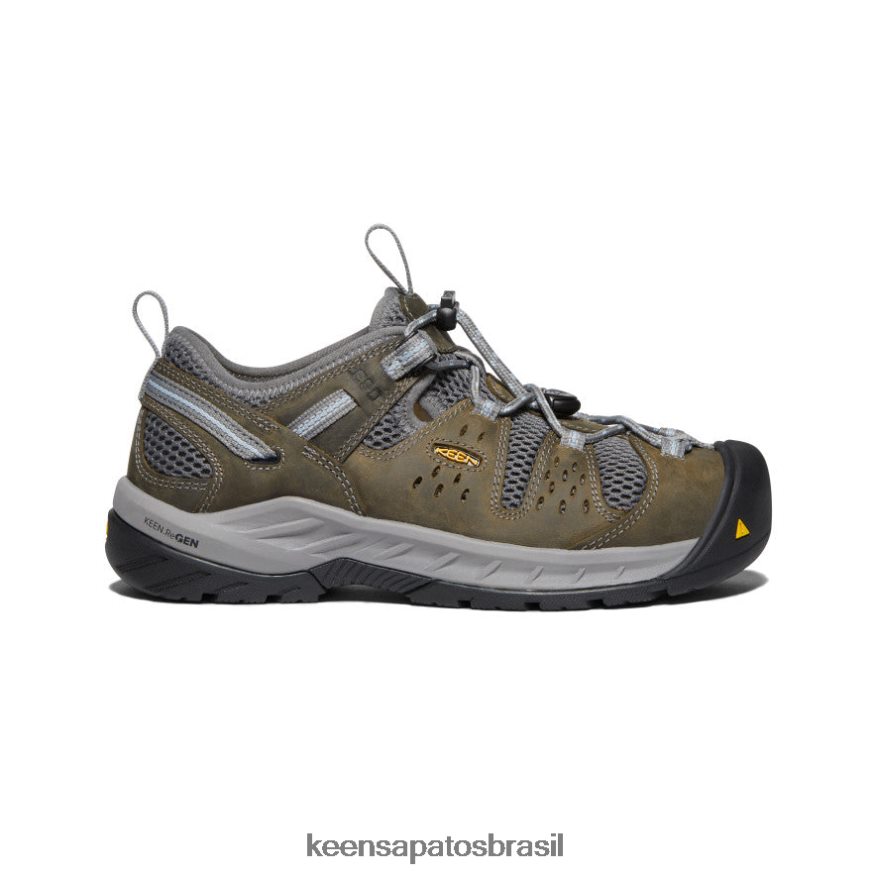 KEEN calçados J8VDXX614 gárgula/névoa azul Atlanta cool ii esd (biqueira de aço) mulheres