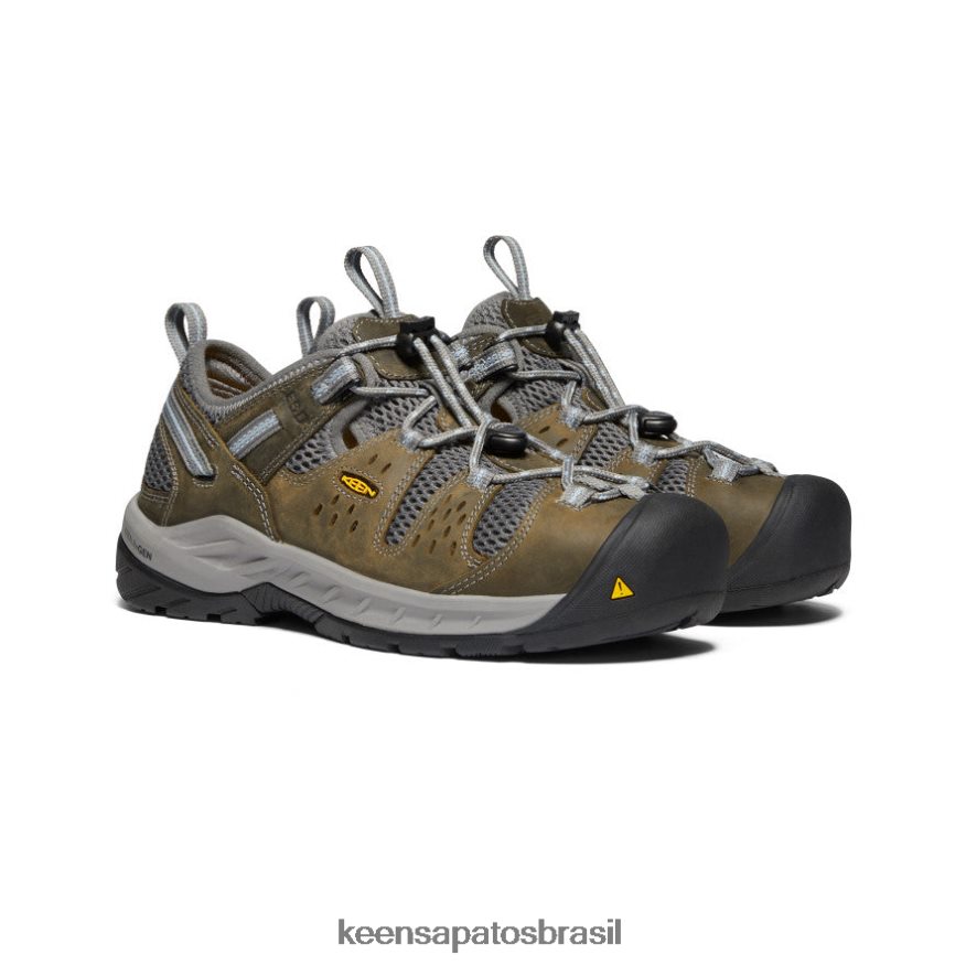 KEEN calçados J8VDXX614 gárgula/névoa azul Atlanta cool ii esd (biqueira de aço) mulheres