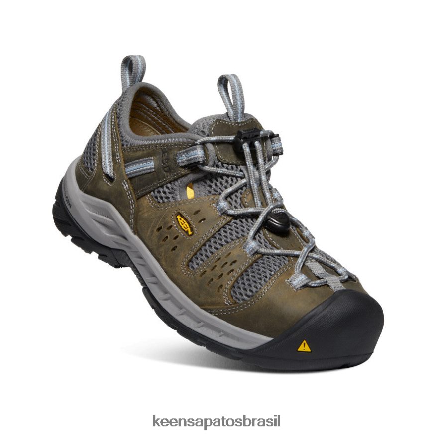 KEEN calçados J8VDXX614 gárgula/névoa azul Atlanta cool ii esd (biqueira de aço) mulheres