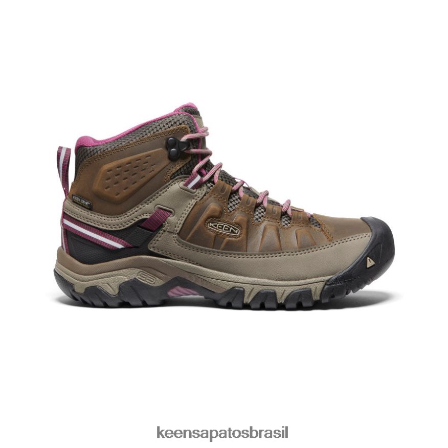 KEEN calçados J8VDXX569 weiss/boysenberry targhee iii impermeável médio mulheres