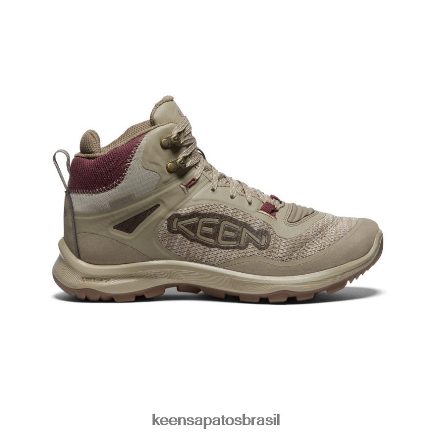 KEEN calçados J8VDXX583 plaza taupe/vinho windsor bota impermeável terradora flex mulheres