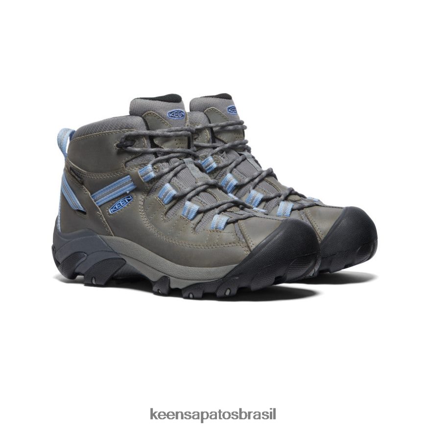 KEEN calçados J8VDXX620 cinza aço/hortênsia targhee ii impermeável médio mulheres