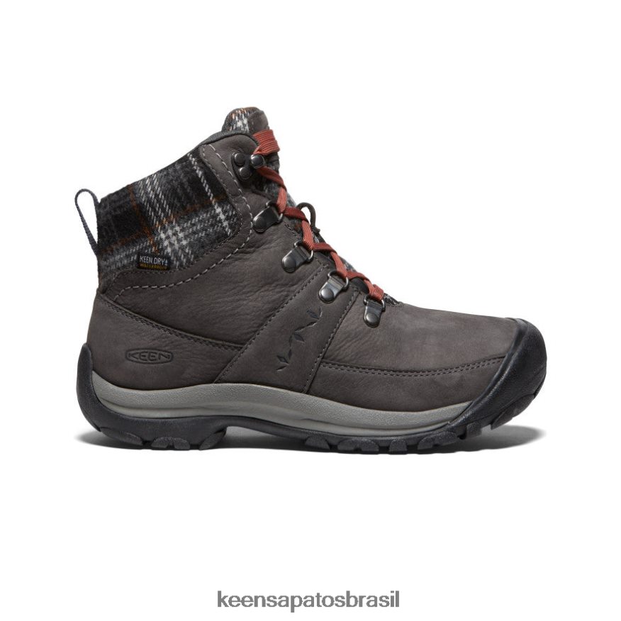 KEEN calçados J8VDXX676 ímã/xadrez preto bota impermeável de inverno kaci iii mulheres