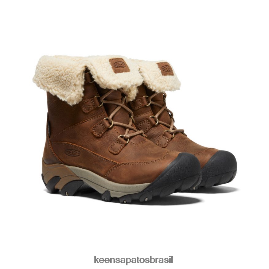 KEEN calçados J8VDXX679 marrom/shitake bota curta impermeável betty mulheres