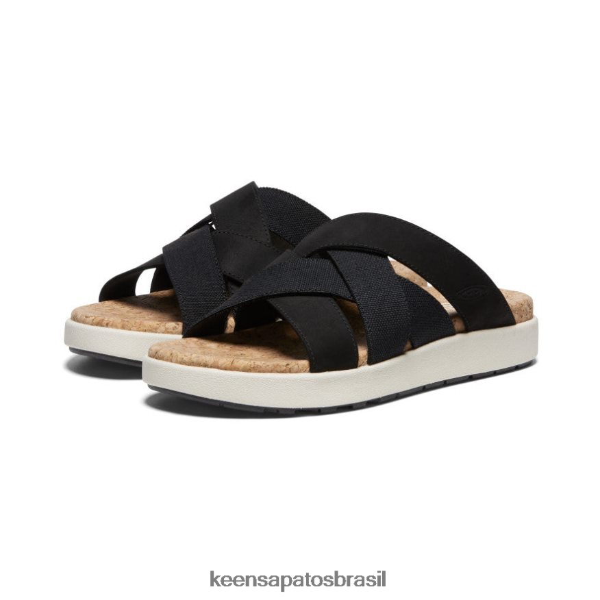 KEEN calçados J8VDXX430 preto/bétula elle slide misto mulheres