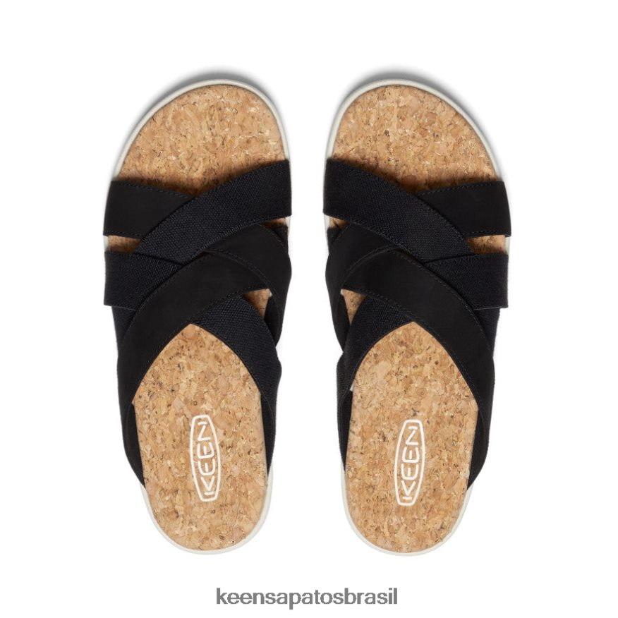 KEEN calçados J8VDXX430 preto/bétula elle slide misto mulheres