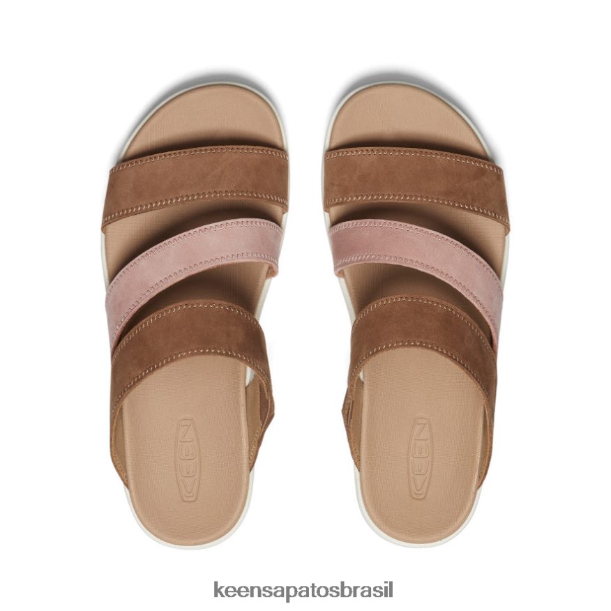 KEEN calçados J8VDXX443 coco torrado/fulvo slide de eletricidade mulheres