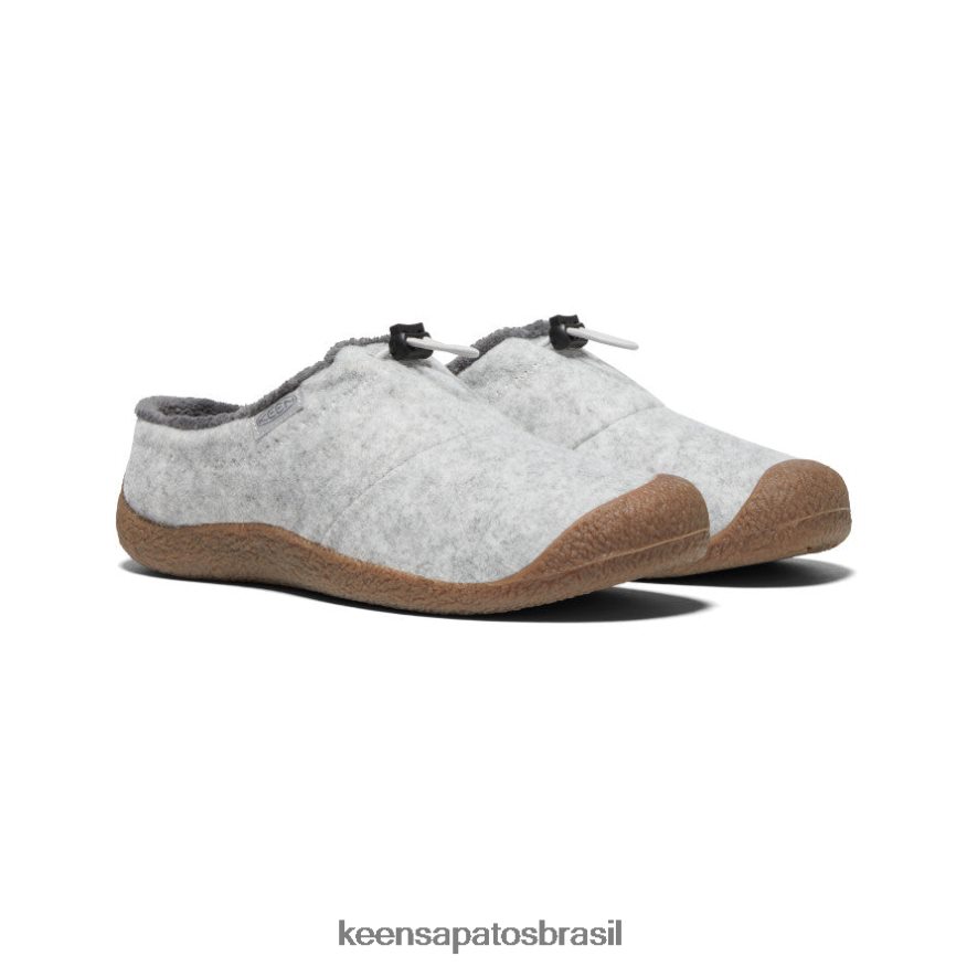KEEN calçados J8VDXX481 lã cinza claro/vapor Howser III slide mulheres