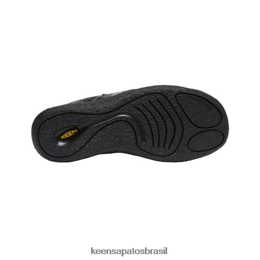 KEEN calçados J8VDXX485 xadrez preto/cinza aço Howser III slide mulheres