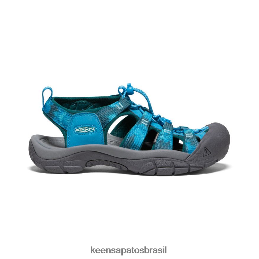 KEEN calçados J8VDXX409 fiorde azul/tie dye Nova Iorque h2 mulheres
