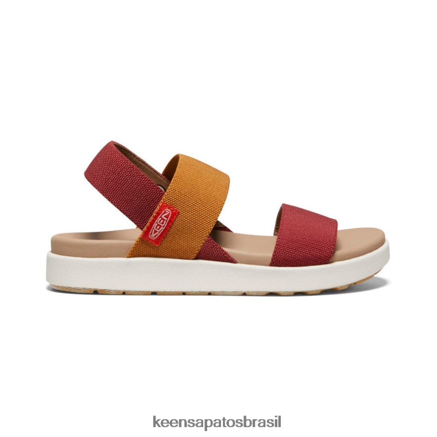 KEEN calçados J8VDXX416 merlot/bétula sandália elle tiracolo mulheres