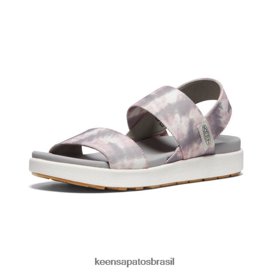 KEEN calçados J8VDXX420 tie dye fulvo/branco estrela sandália elle tiracolo mulheres
