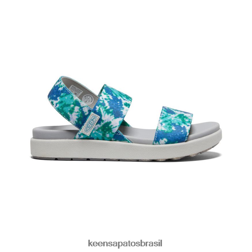 KEEN calçados J8VDXX422 porcelana/tie dye sandália elle tiracolo mulheres