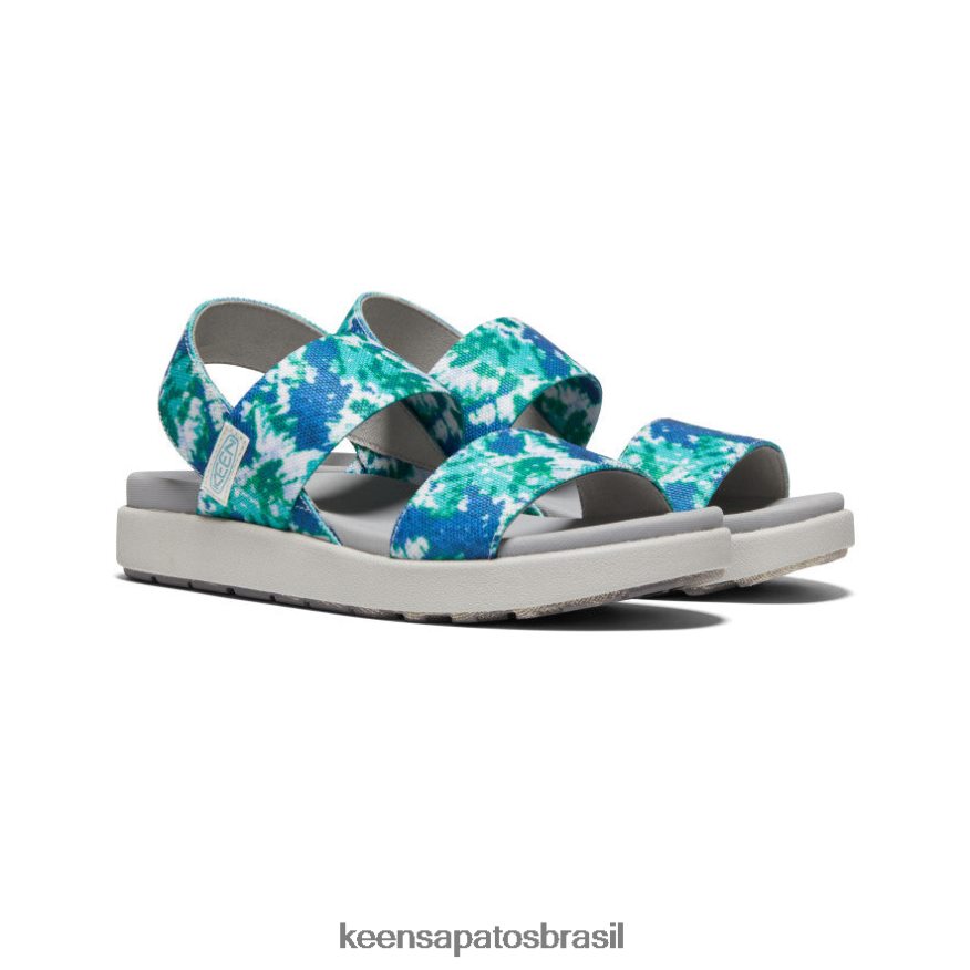 KEEN calçados J8VDXX422 porcelana/tie dye sandália elle tiracolo mulheres