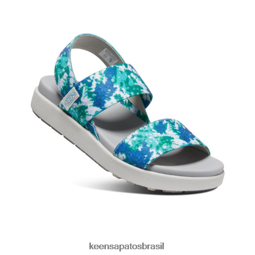KEEN calçados J8VDXX422 porcelana/tie dye sandália elle tiracolo mulheres