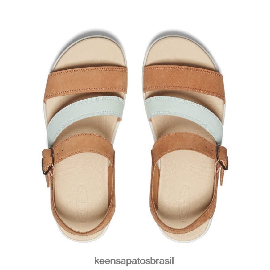 KEEN calçados J8VDXX447 couro natural/claramente água alça traseira elecity mulheres