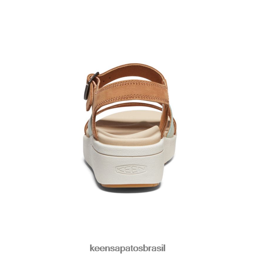 KEEN calçados J8VDXX447 couro natural/claramente água alça traseira elecity mulheres