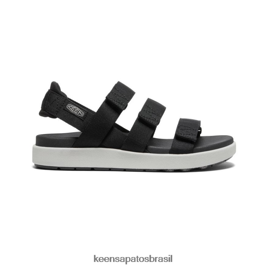 KEEN calçados J8VDXX472 preto/vapor elle tiras mulheres