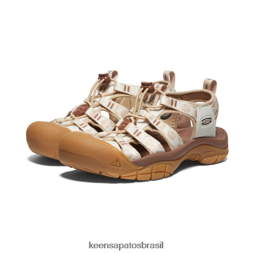 KEEN calçados J8VDXX498 urso esfumaçado/smores newport retro x urso esfumaçado mulheres