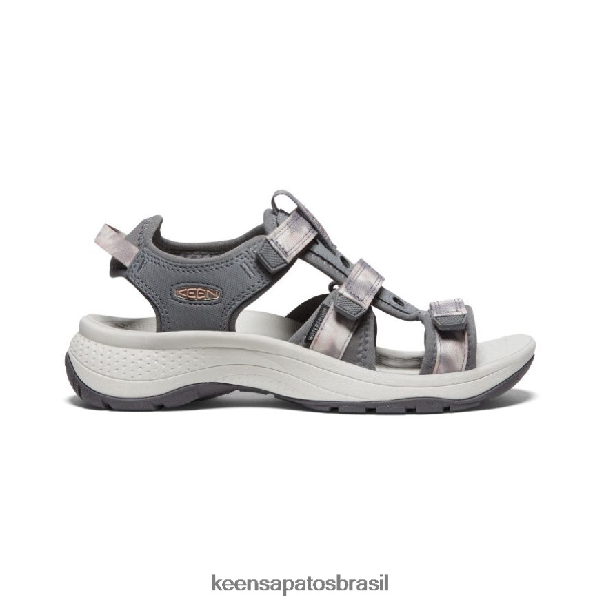 KEEN calçados J8VDXX535 fulvo/tie dye astoria west com bico aberto mulheres