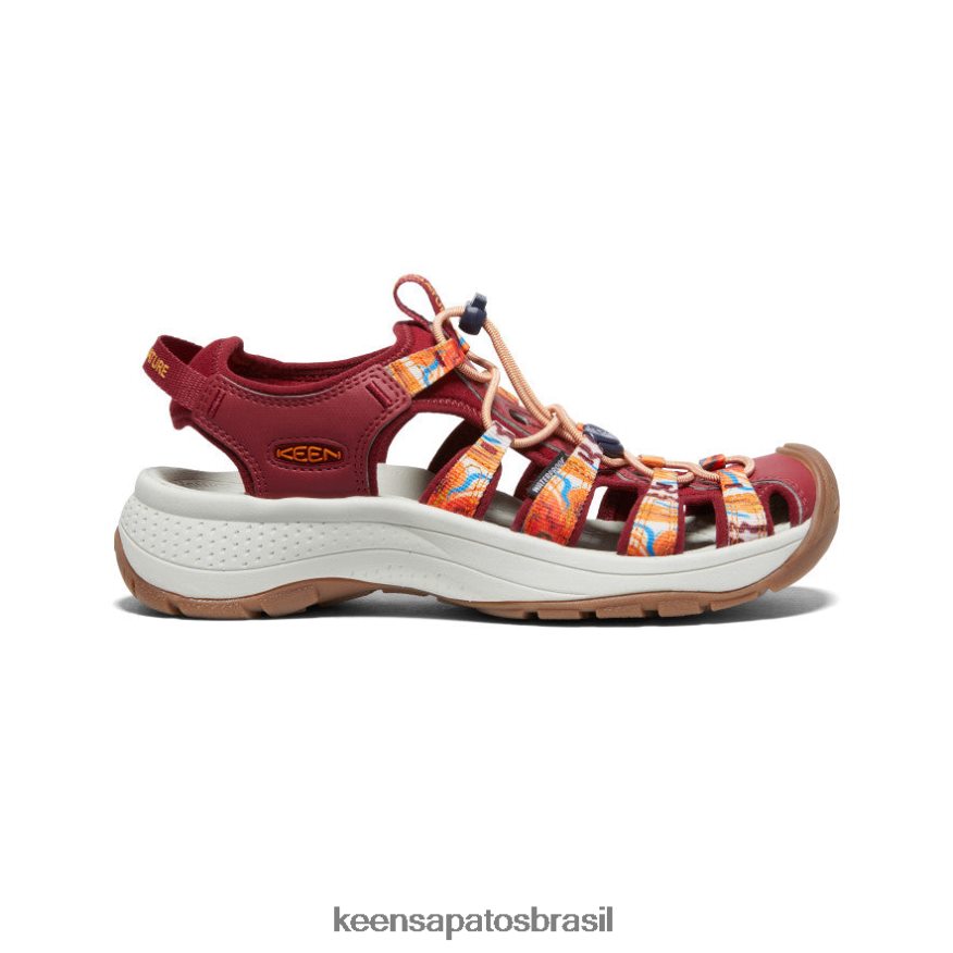 KEEN calçados J8VDXX554 onda laranja/vermelho astoria west x exterior afro mulheres
