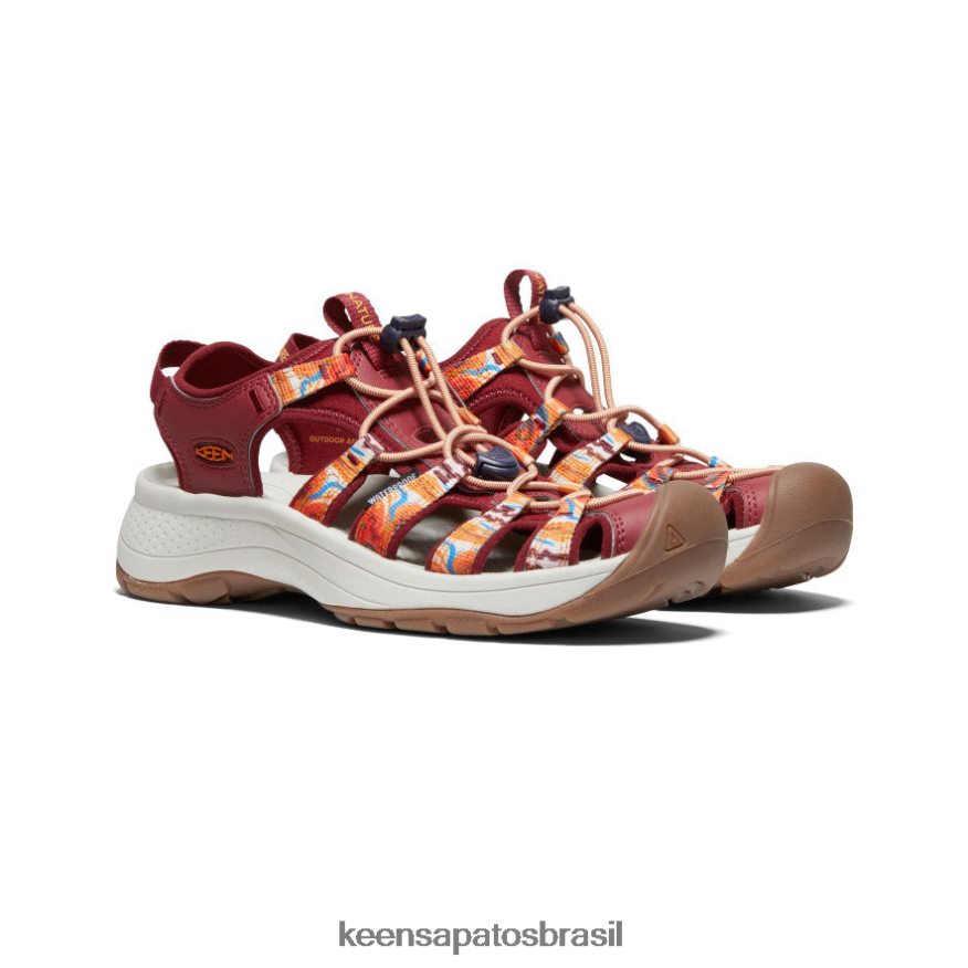 KEEN calçados J8VDXX554 onda laranja/vermelho astoria west x exterior afro mulheres