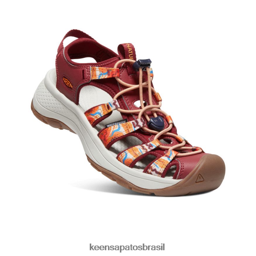 KEEN calçados J8VDXX554 onda laranja/vermelho astoria west x exterior afro mulheres