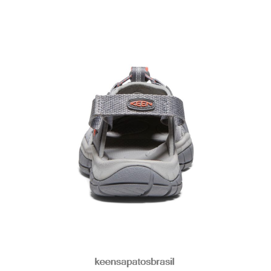 KEEN calçados J8VDXX651 cinza aço/coral sandália ravina h2 mulheres