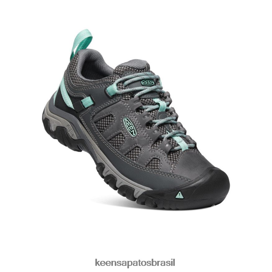 KEEN calçados J8VDXX539 cinza aço/onda oceano ventilação targhee mulheres