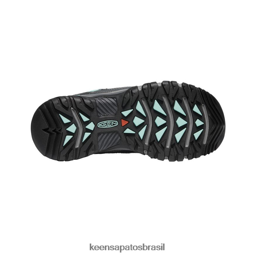 KEEN calçados J8VDXX539 cinza aço/onda oceano ventilação targhee mulheres