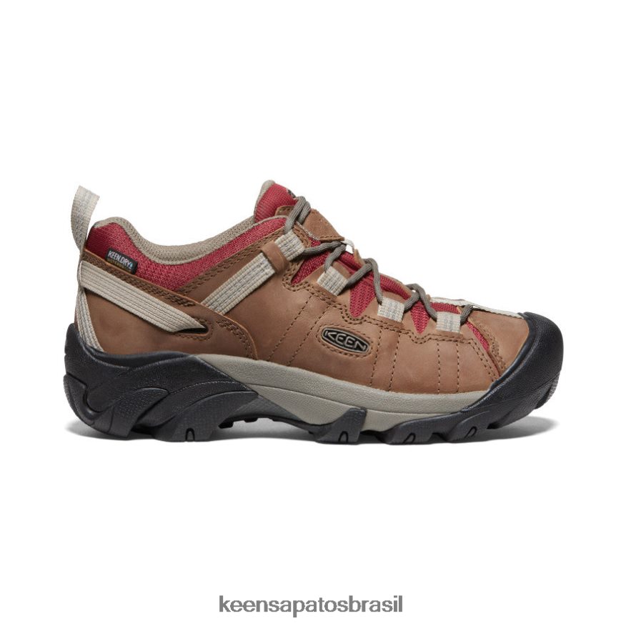KEEN calçados J8VDXX543 safári/merlot targhee ii à prova d'água mulheres