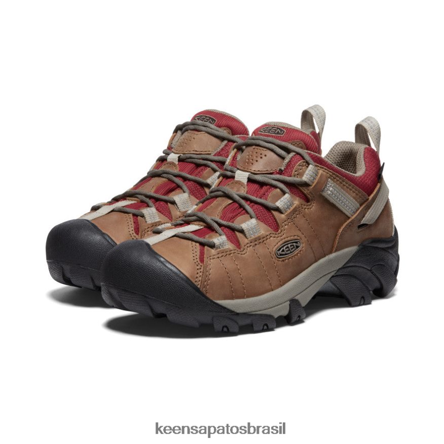 KEEN calçados J8VDXX543 safári/merlot targhee ii à prova d'água mulheres