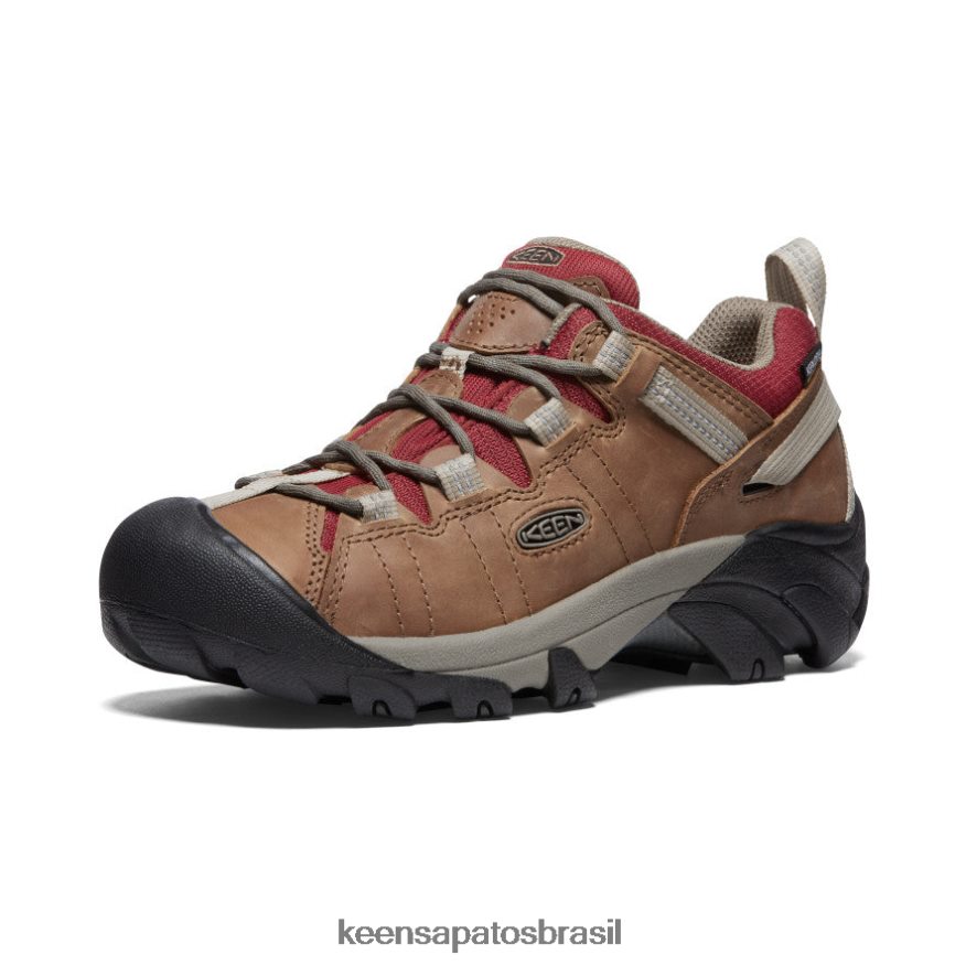KEEN calçados J8VDXX543 safári/merlot targhee ii à prova d'água mulheres