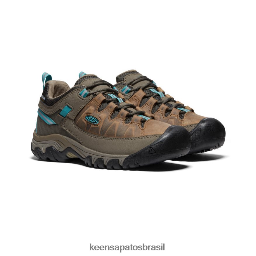 KEEN calçados J8VDXX607 coco torrado/porcelana targhee iii à prova d'água mulheres
