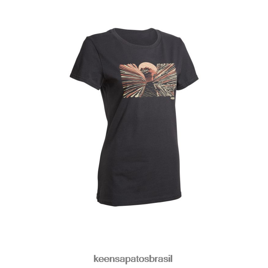 KEEN roupas J8VDXX664 preto camiseta slot canyon mulheres